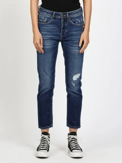 GANG Damen Jeans - 94NICA CROPPED in blau