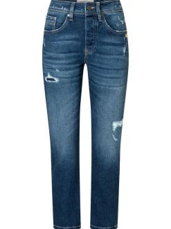 GANG Damen Jeans - 94NICA CROPPED in blau