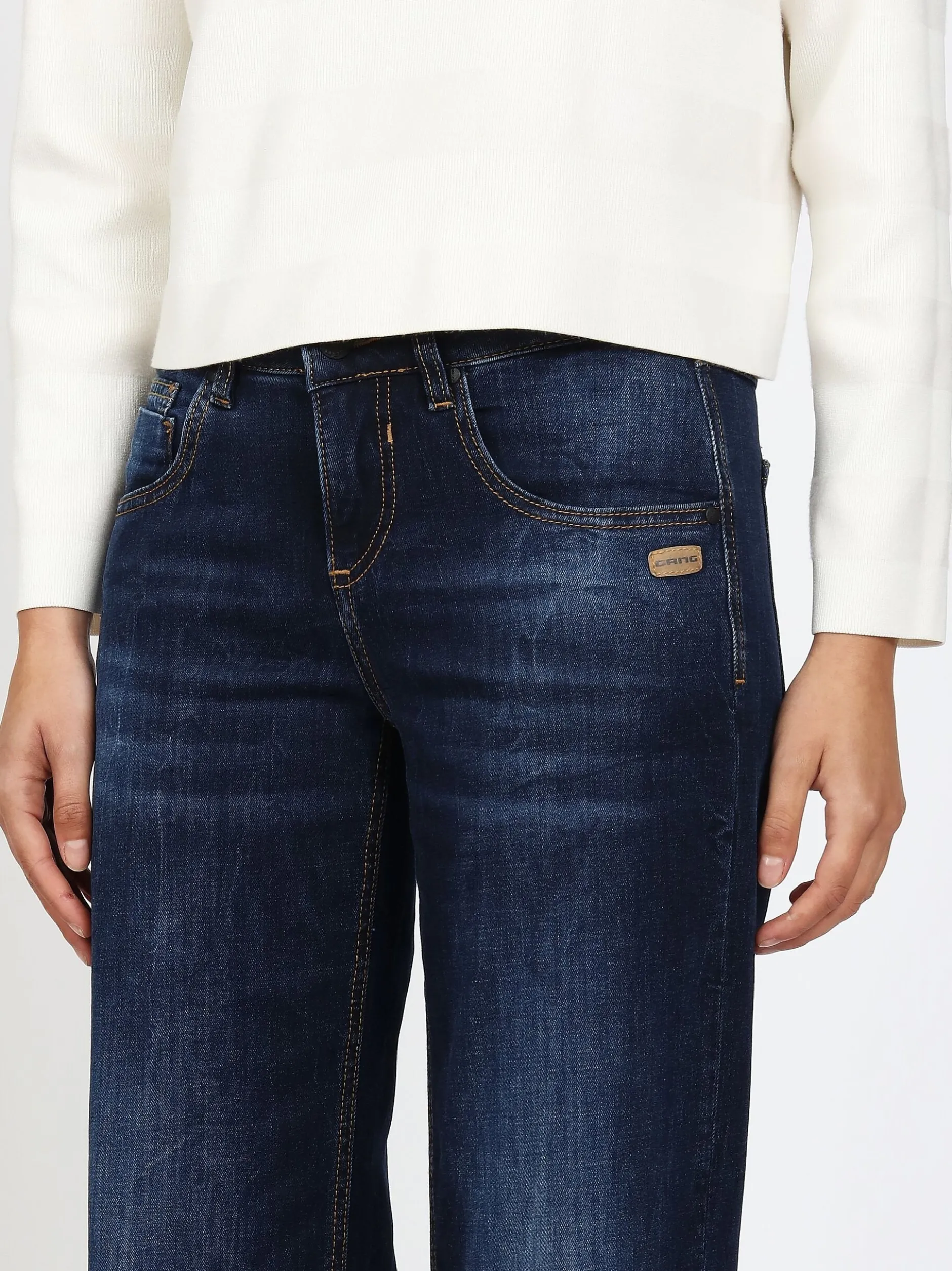 GANG Damen Jeans - 94RIVER in blau - Länge: lang