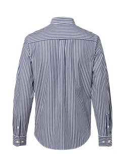 Gant Damen Hemdbluse in marine weiß - Ärmel: langarm