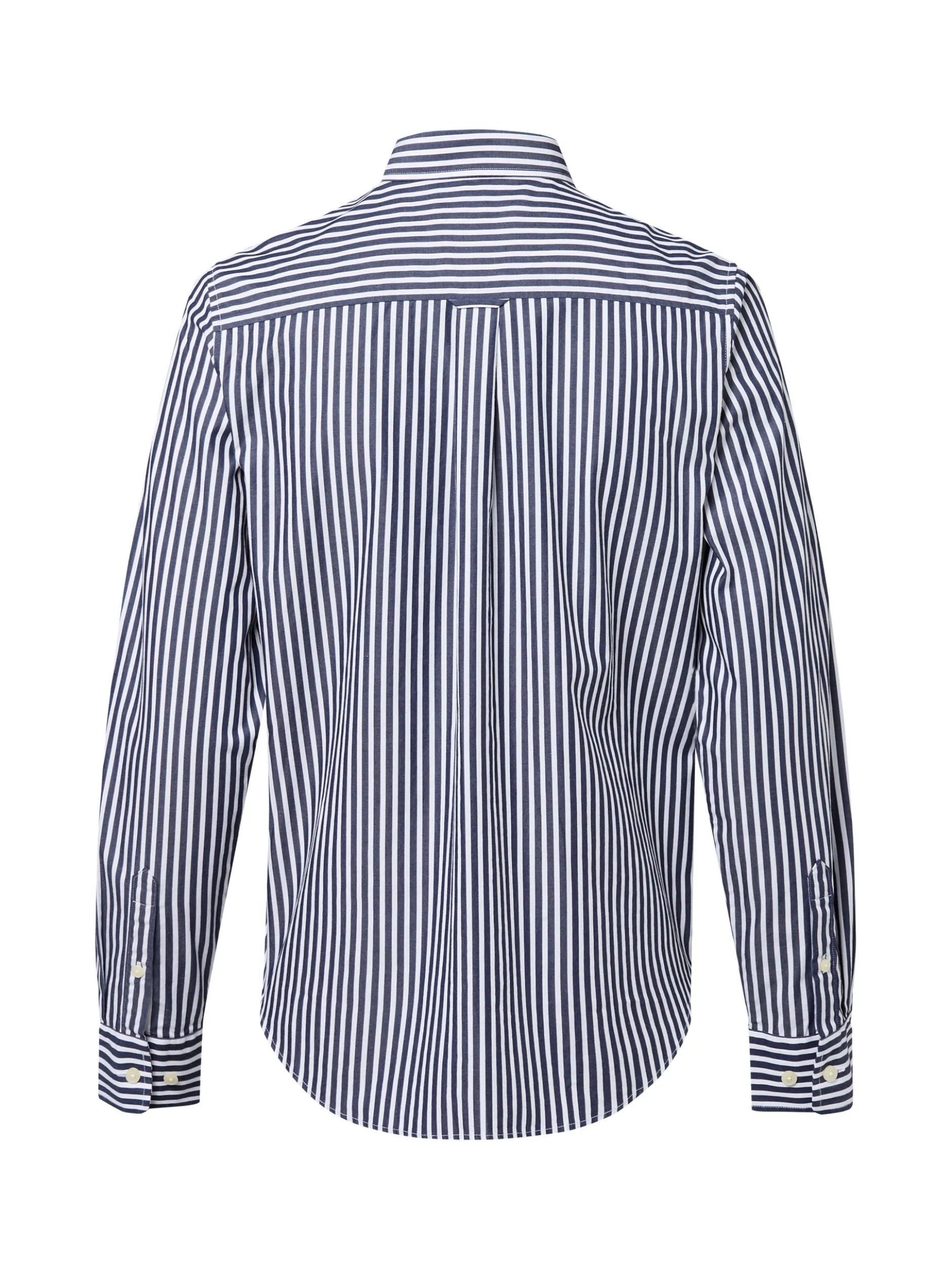 Gant Damen Hemdbluse in marine weiß - Ärmel: langarm