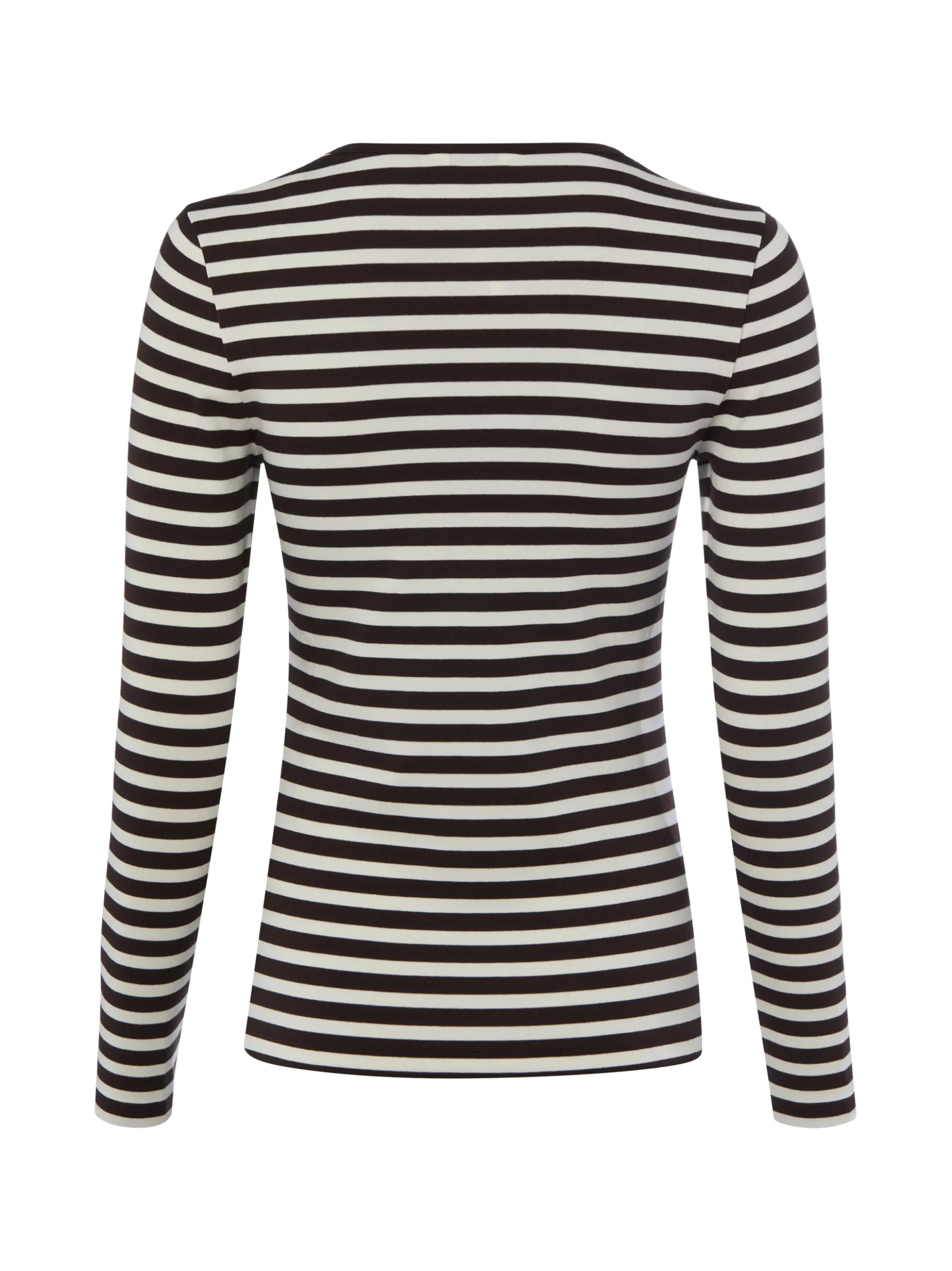 Gant Damen Langarmshirt in schoko ecru - Ärmel: langarm