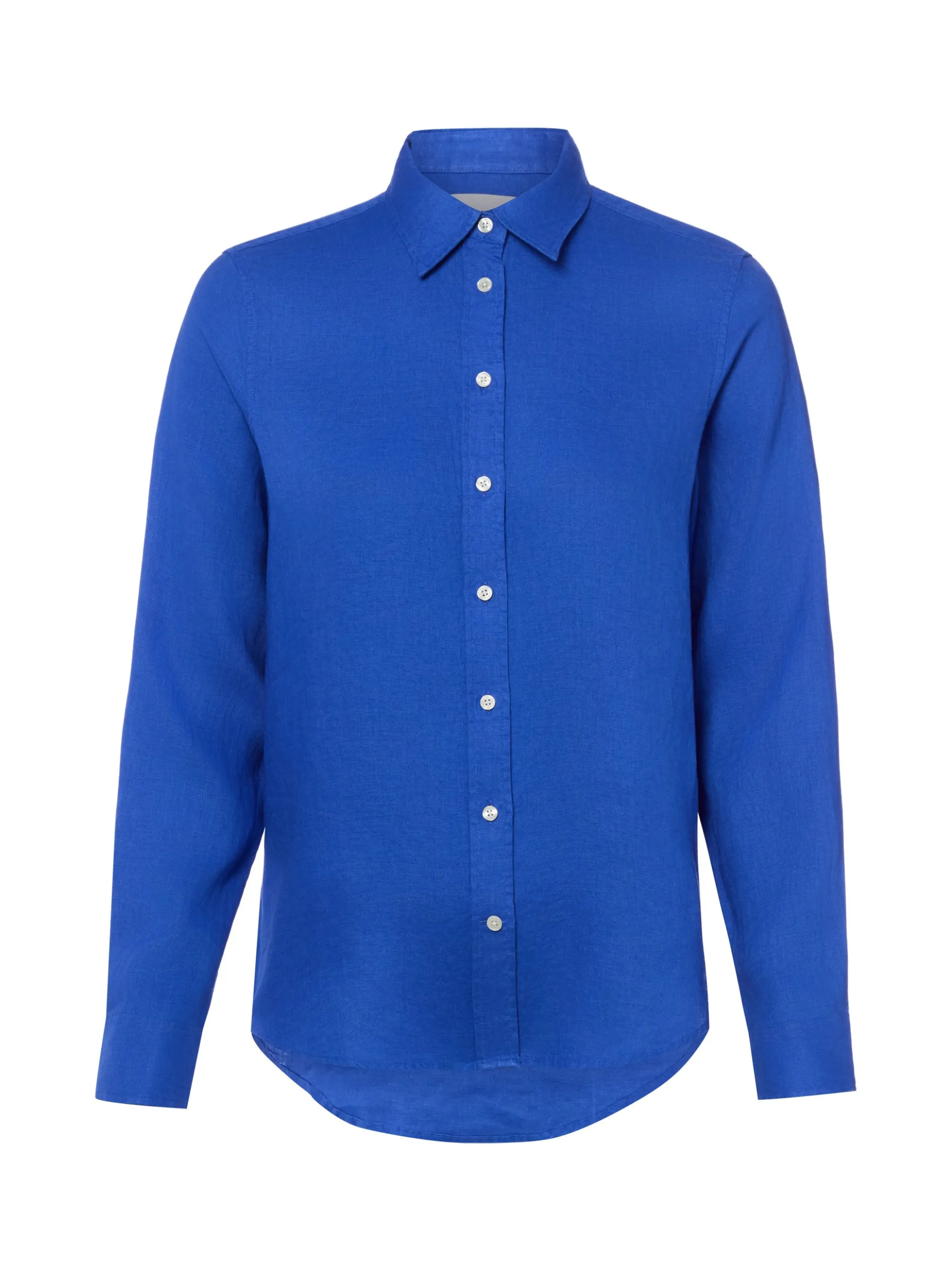 Gant Damen Leinenbluse in blau - Ärmel: langarm