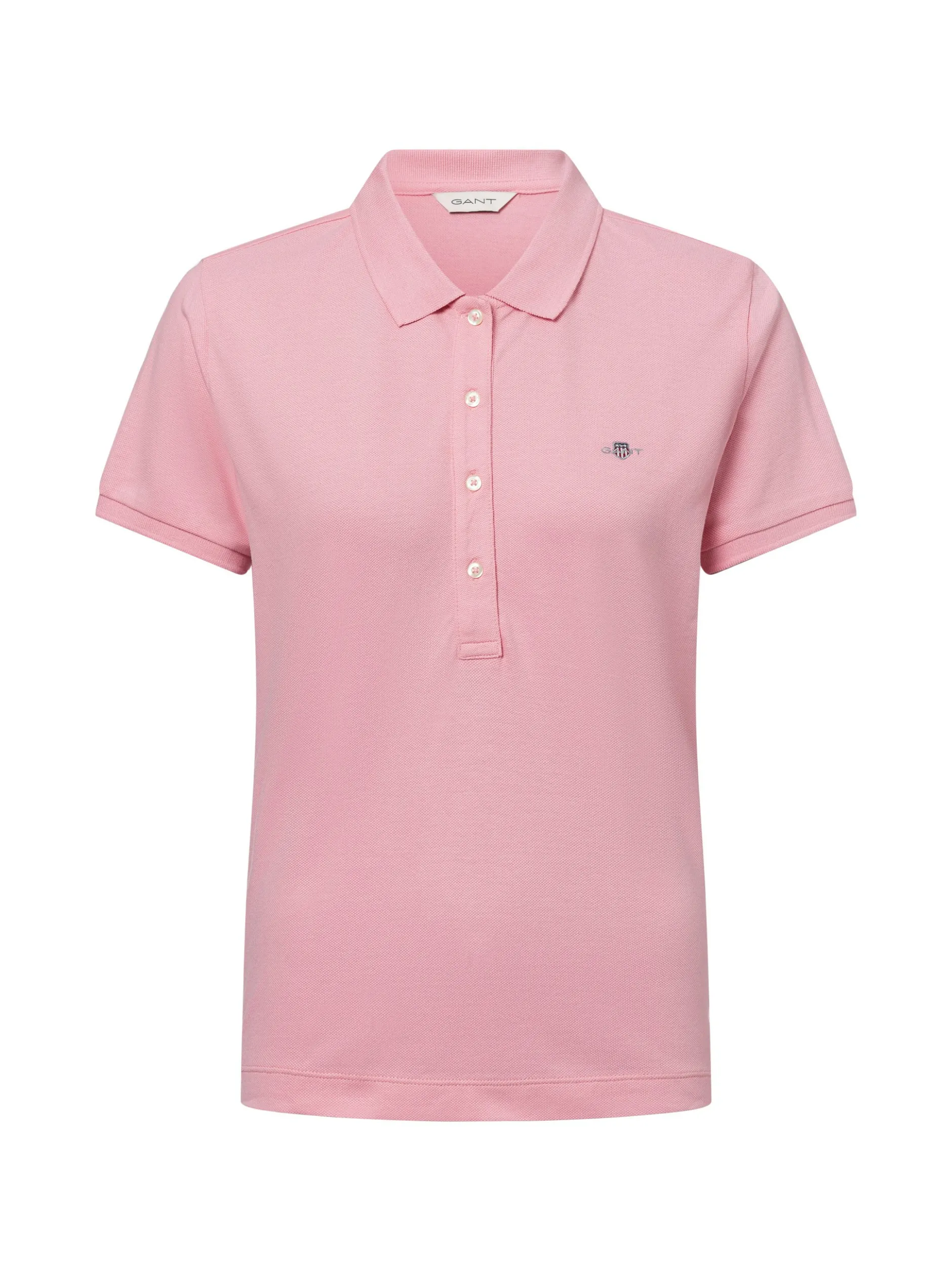 Gant Damen Poloshirt - SLIM SHEILD CAP SLEEVE in altrosa