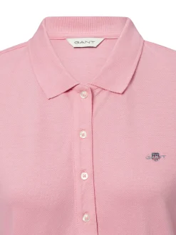 Gant Damen Poloshirt - SLIM SHEILD CAP SLEEVE in altrosa
