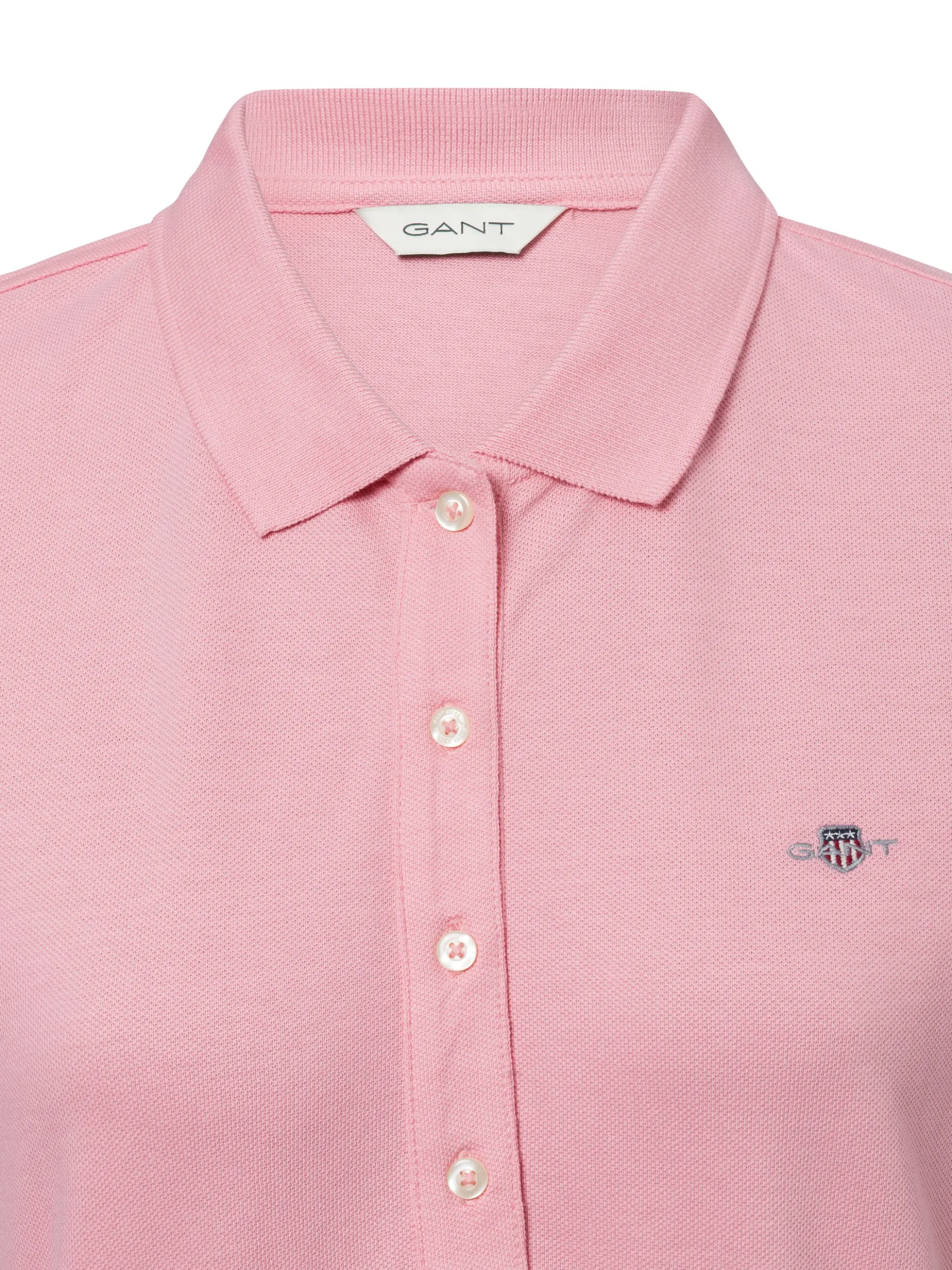Gant Damen Poloshirt - SLIM SHEILD CAP SLEEVE in altrosa