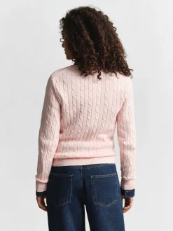 Gant Damen Pullover in blau - Ausschnitt: V-Ausschnitt