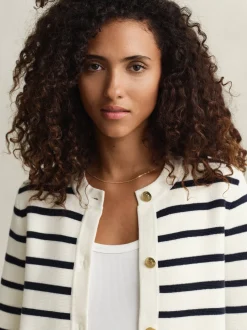 Gant Damen Strickjacke in ecru marine