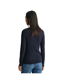 Gant Damen Strickpullover in blau - Ärmel: langarm
