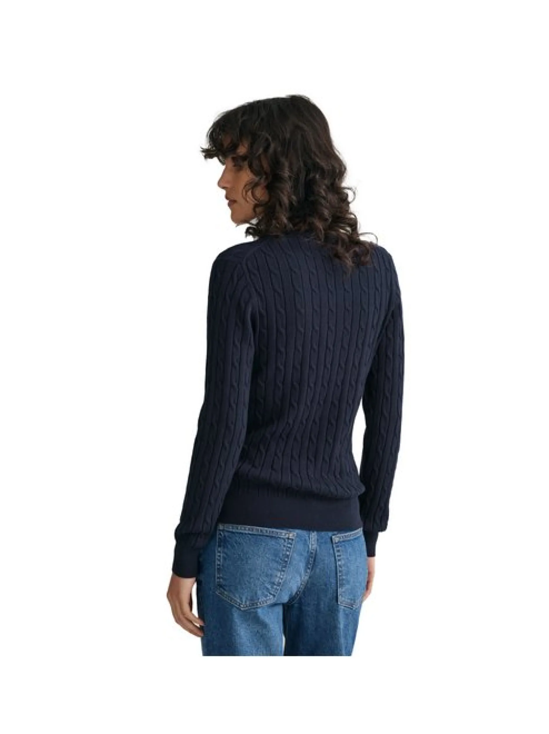 Gant Damen Strickpullover in blau - Ärmel: langarm