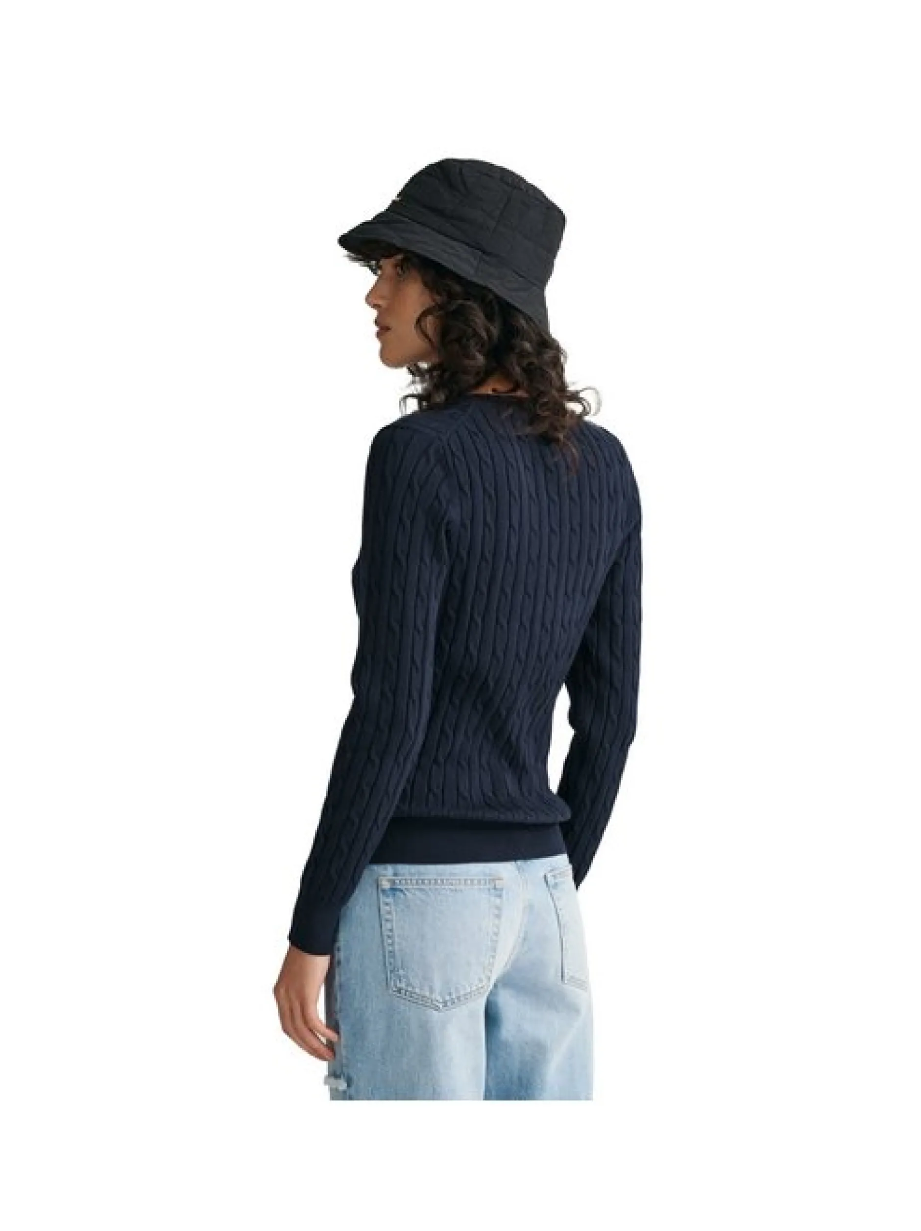 Gant Damen Strickpullover in blau - Ausschnitt: Rundhals