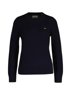 Gant Damen Strickpullover in blau - Ausschnitt: Rundhals