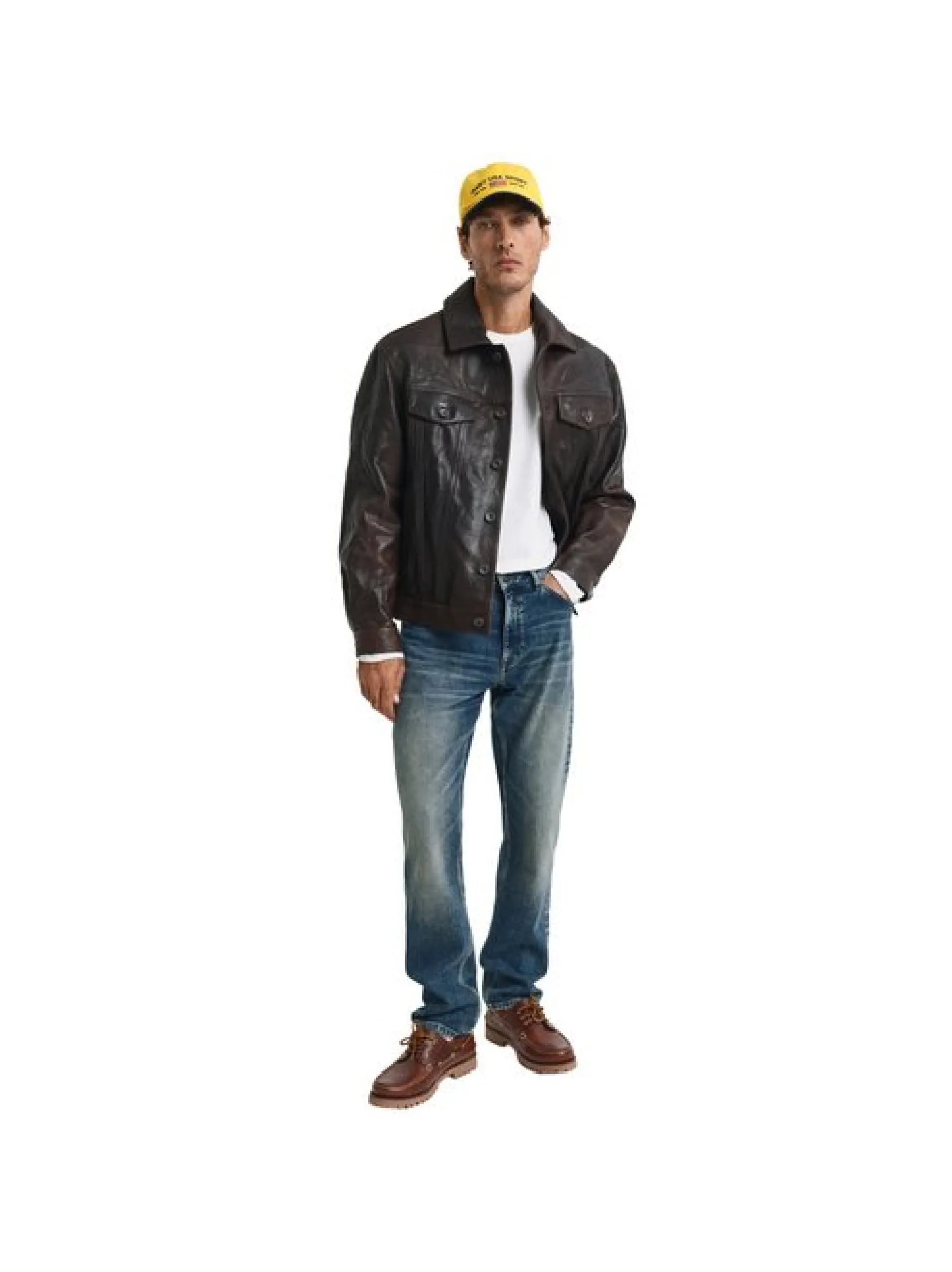 Gant Herren Longsleeve in beige - Ausschnitt: Rundhals