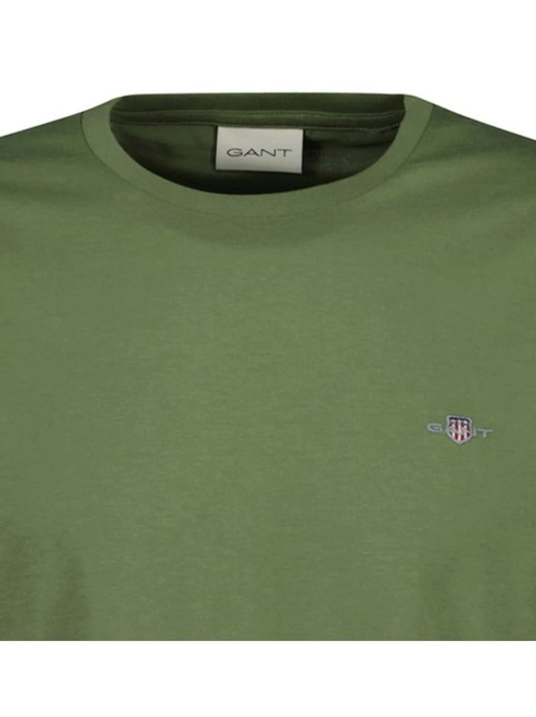 Gant Herren Longsleeve in grün - Ausschnitt: Rundhals