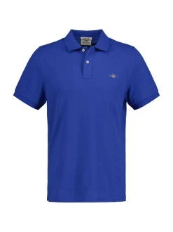 Gant Herren Poloshirt 1er Pack in blau - Ärmel: kurzarm