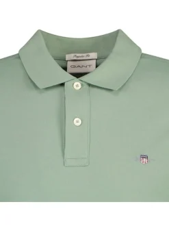 Gant Herren Poloshirt 1er Pack in grün - Ärmel: kurzarm