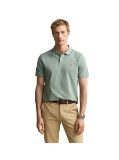 Gant Herren Poloshirt 1er Pack in grün - Ärmel: kurzarm