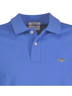 Gant Herren Poloshirt 1er Pack in blau - Ärmel: kurzarm