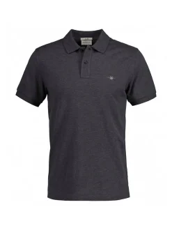 Gant Herren Poloshirt in anthrazit - Ärmel: kurzarm