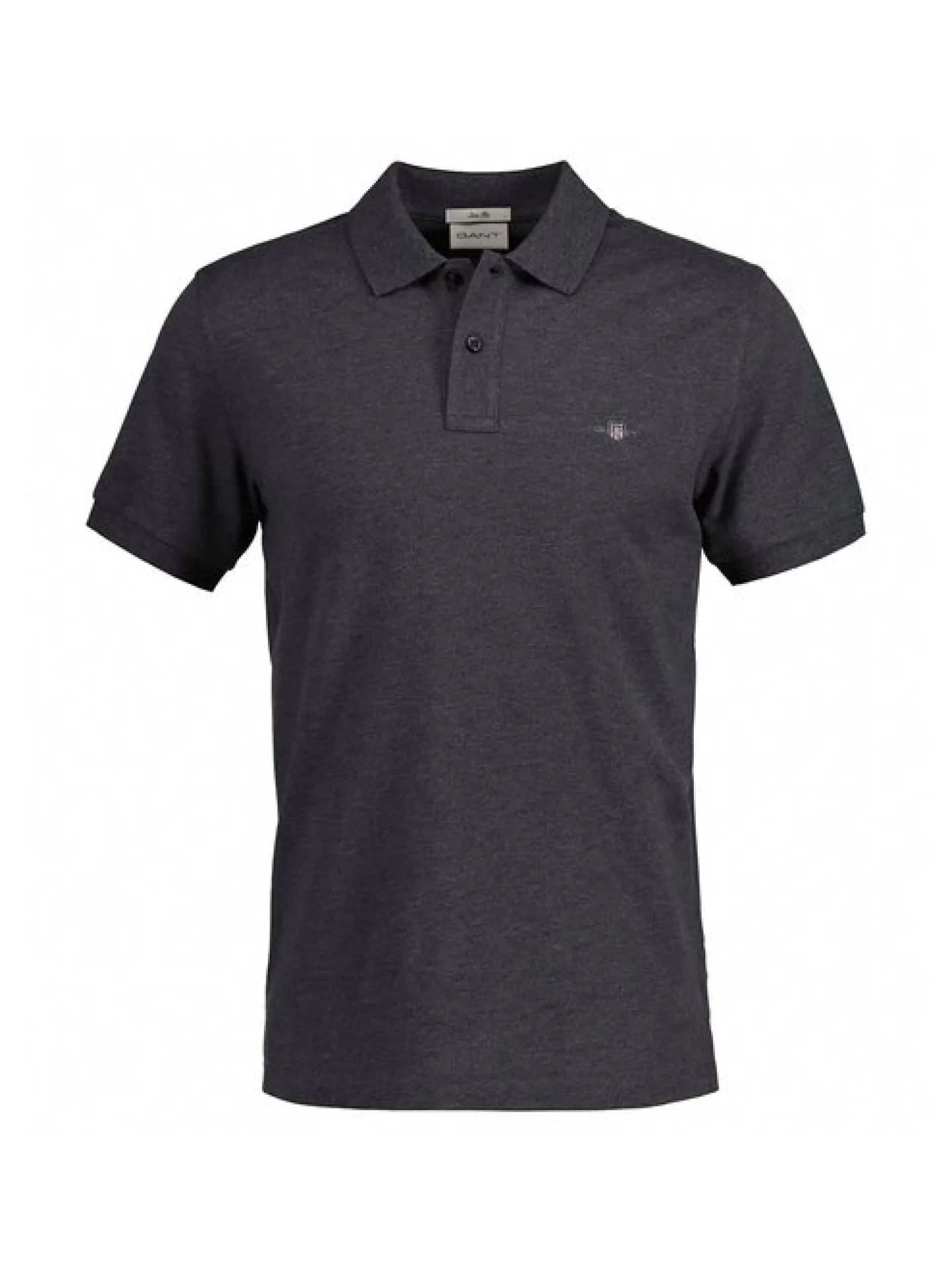 Gant Herren Poloshirt in anthrazit - Ärmel: kurzarm