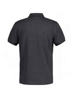 Gant Herren Poloshirt in anthrazit - Ärmel: kurzarm