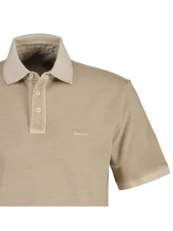 Gant Herren Poloshirt in beige - Ausschnitt: Polokragen