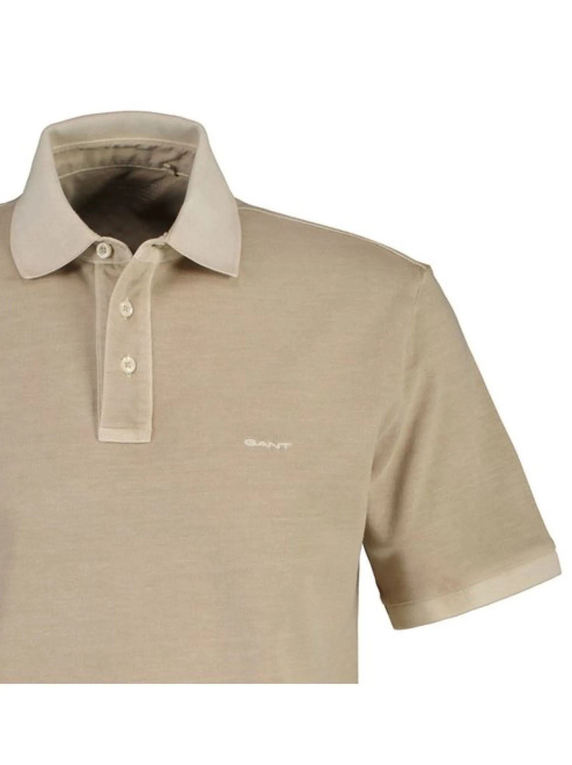 Gant Herren Poloshirt in beige - Ausschnitt: Polokragen