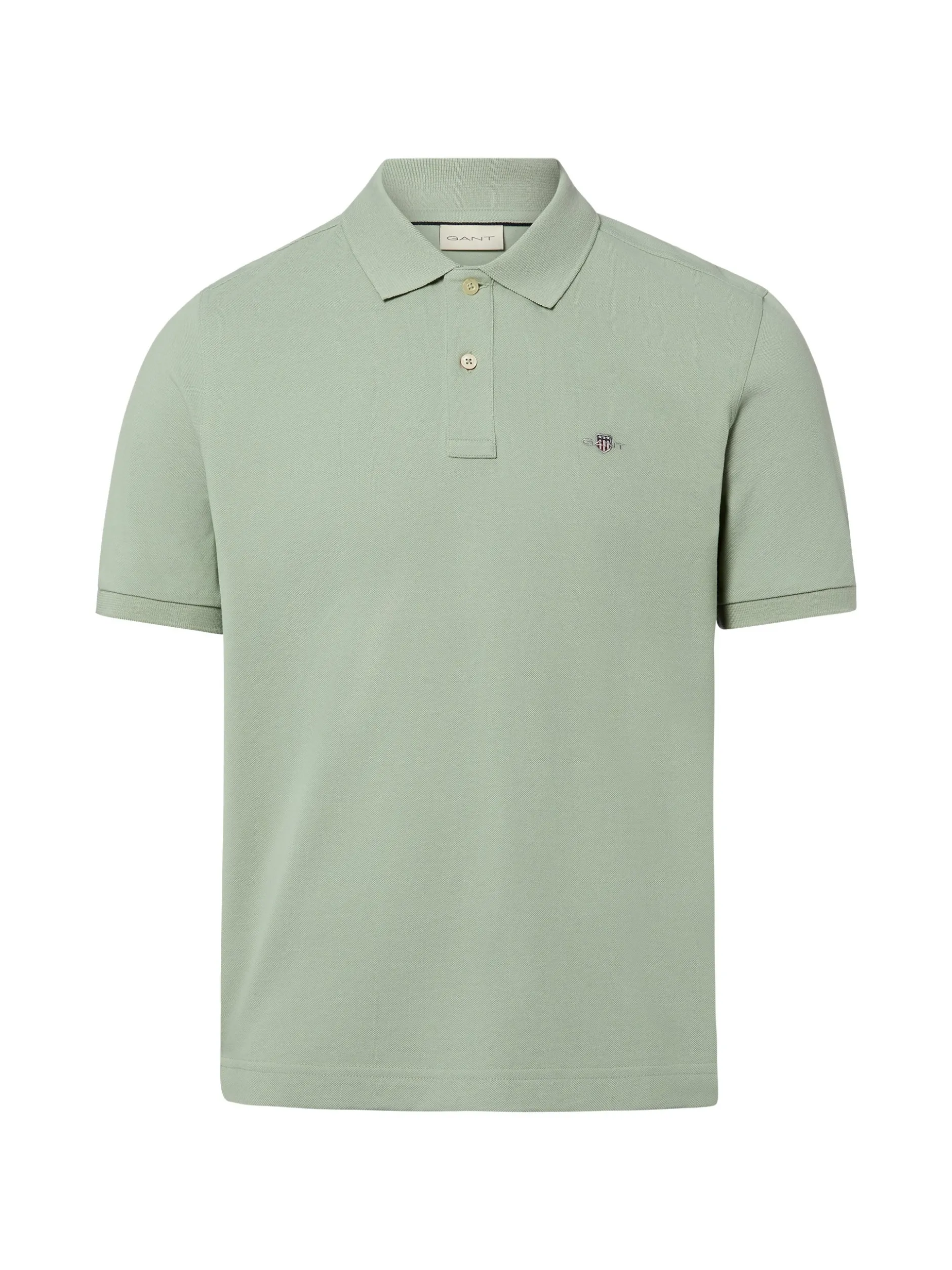 Gant Herren Poloshirt in lind - Ausschnitt: Polokragen
