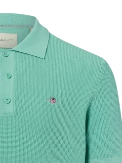 Gant Herren Poloshirt in türkis - Ausschnitt: Polokragen