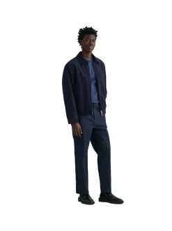 Gant Herren Strickpullover in blau - Ärmel: langarm
