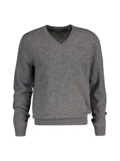Gant Herren Strickpullover in grau - Ärmel: langarm
