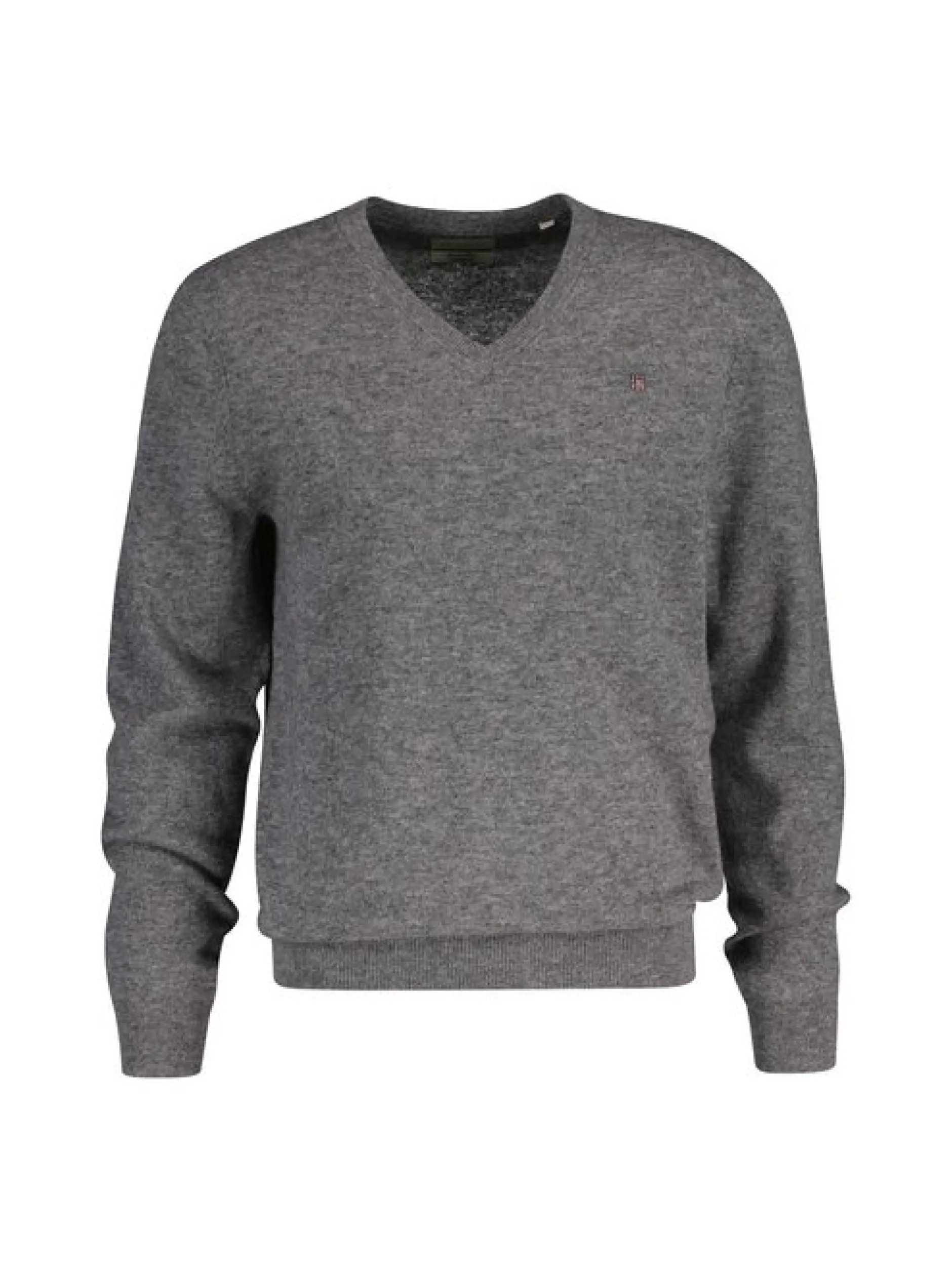 Gant Herren Strickpullover in grau - Ärmel: langarm