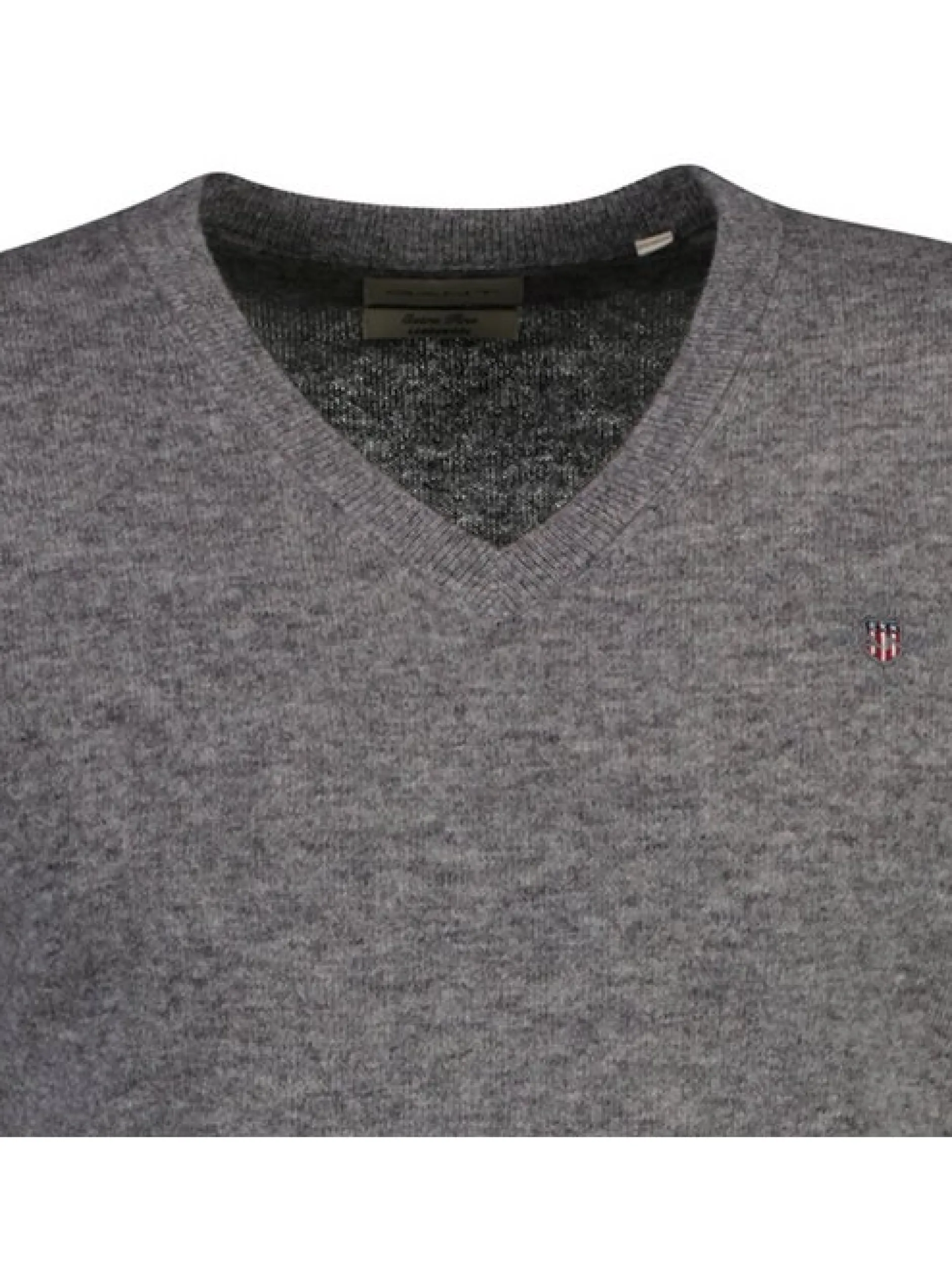 Gant Herren Strickpullover in grau - Ärmel: langarm