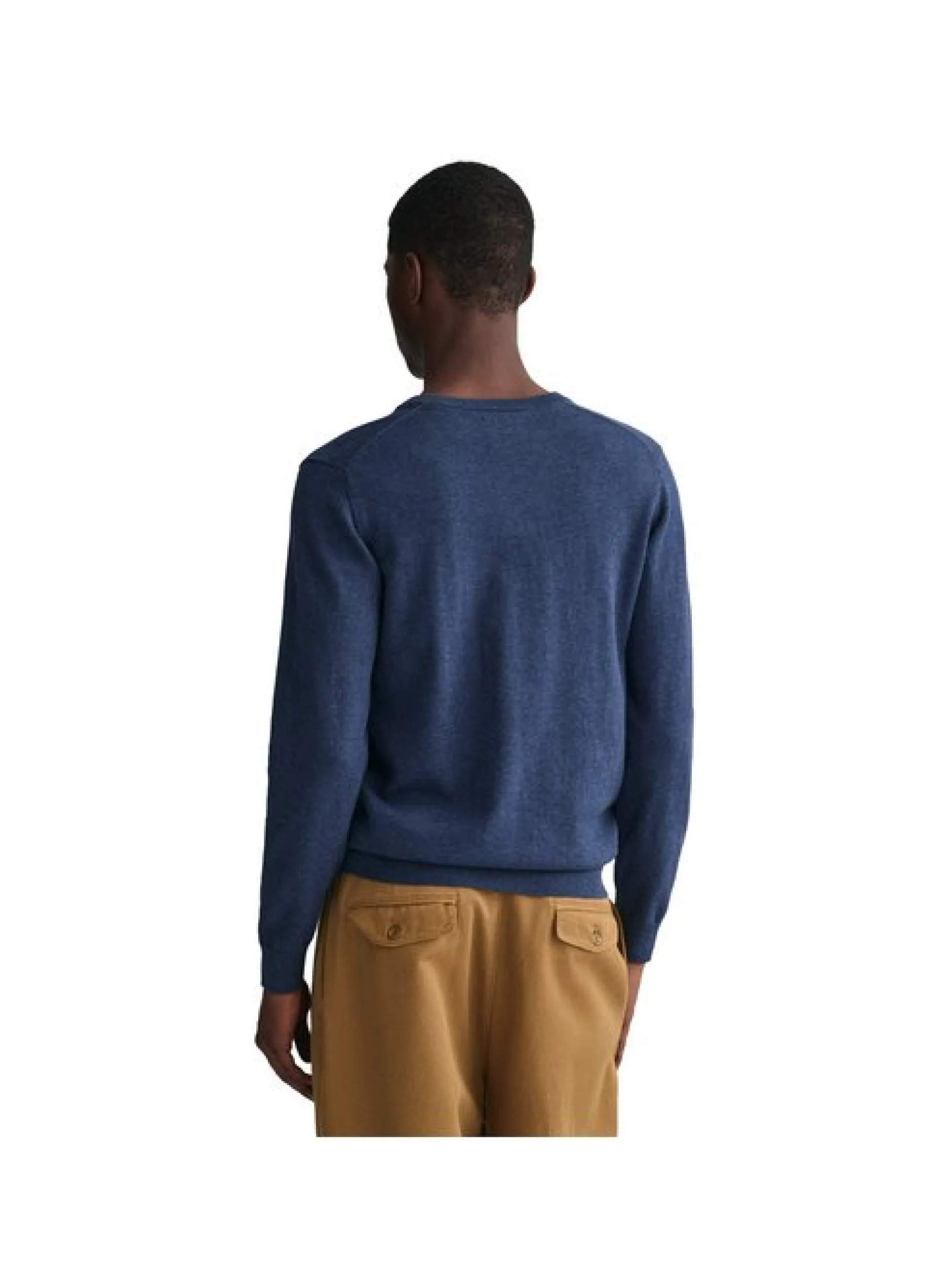 Gant Herren Strickpullover in blau - Ärmel: langarm
