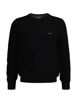 Gant Herren Strickpullover in schwarz - Ärmel: langarm