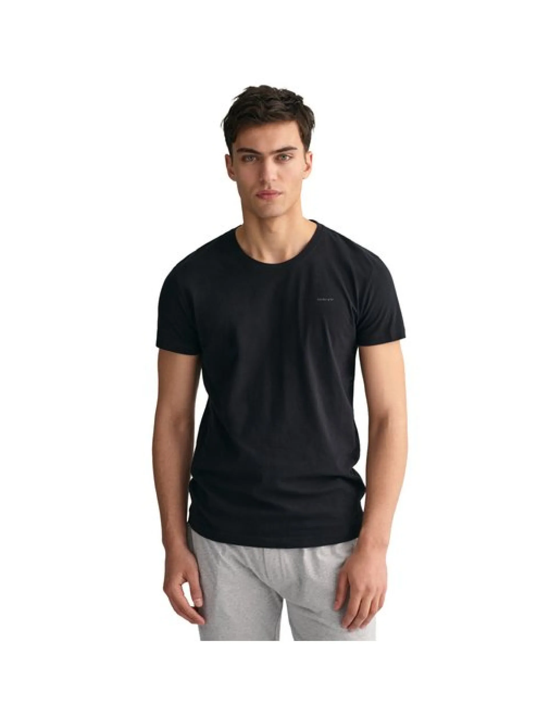 Gant Herren T-Shirt 4er Pack in schwarz - Ärmel: kurzarm