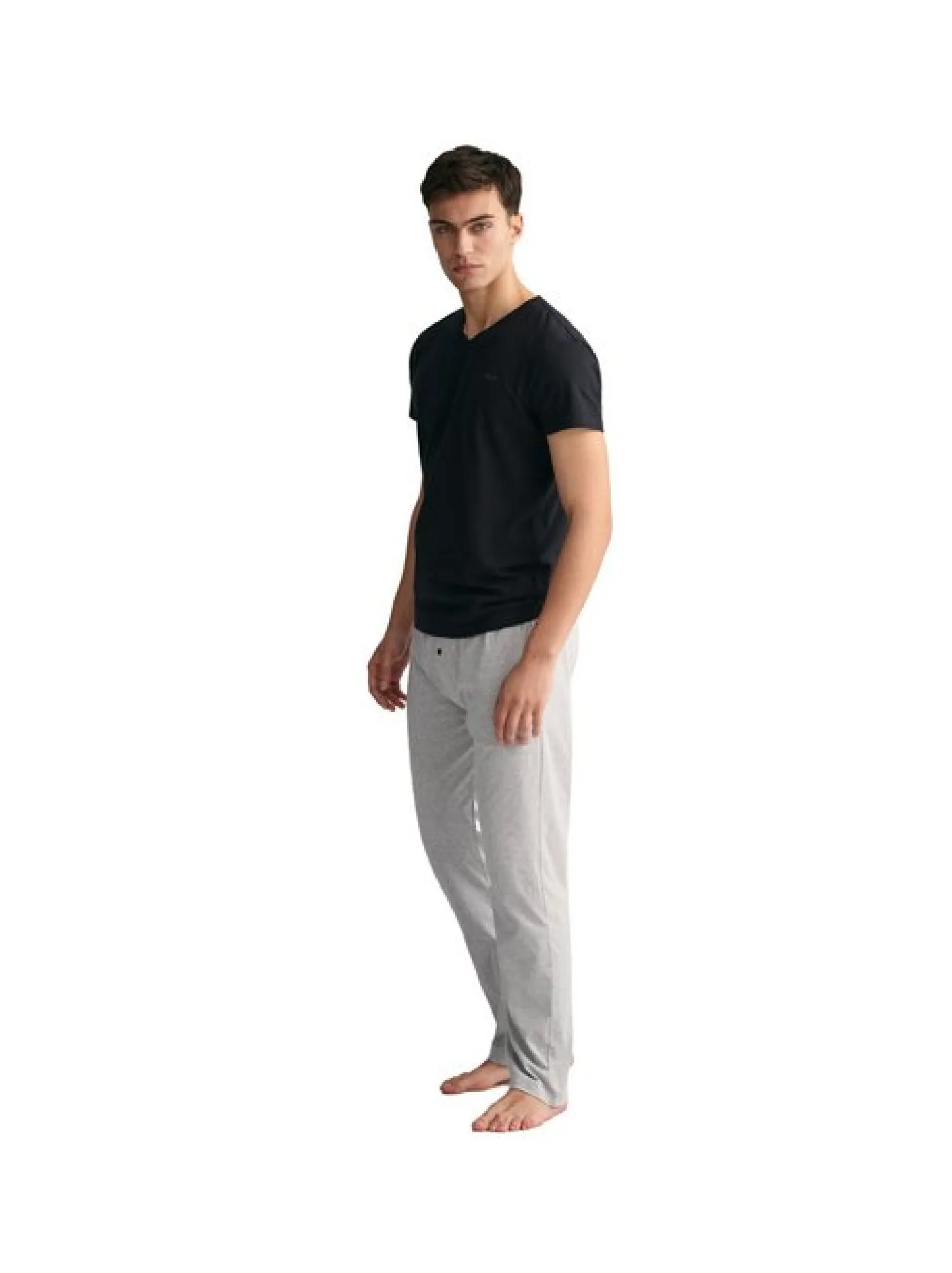 Gant Herren T-Shirt 4er Pack in schwarz - Ärmel: kurzarm