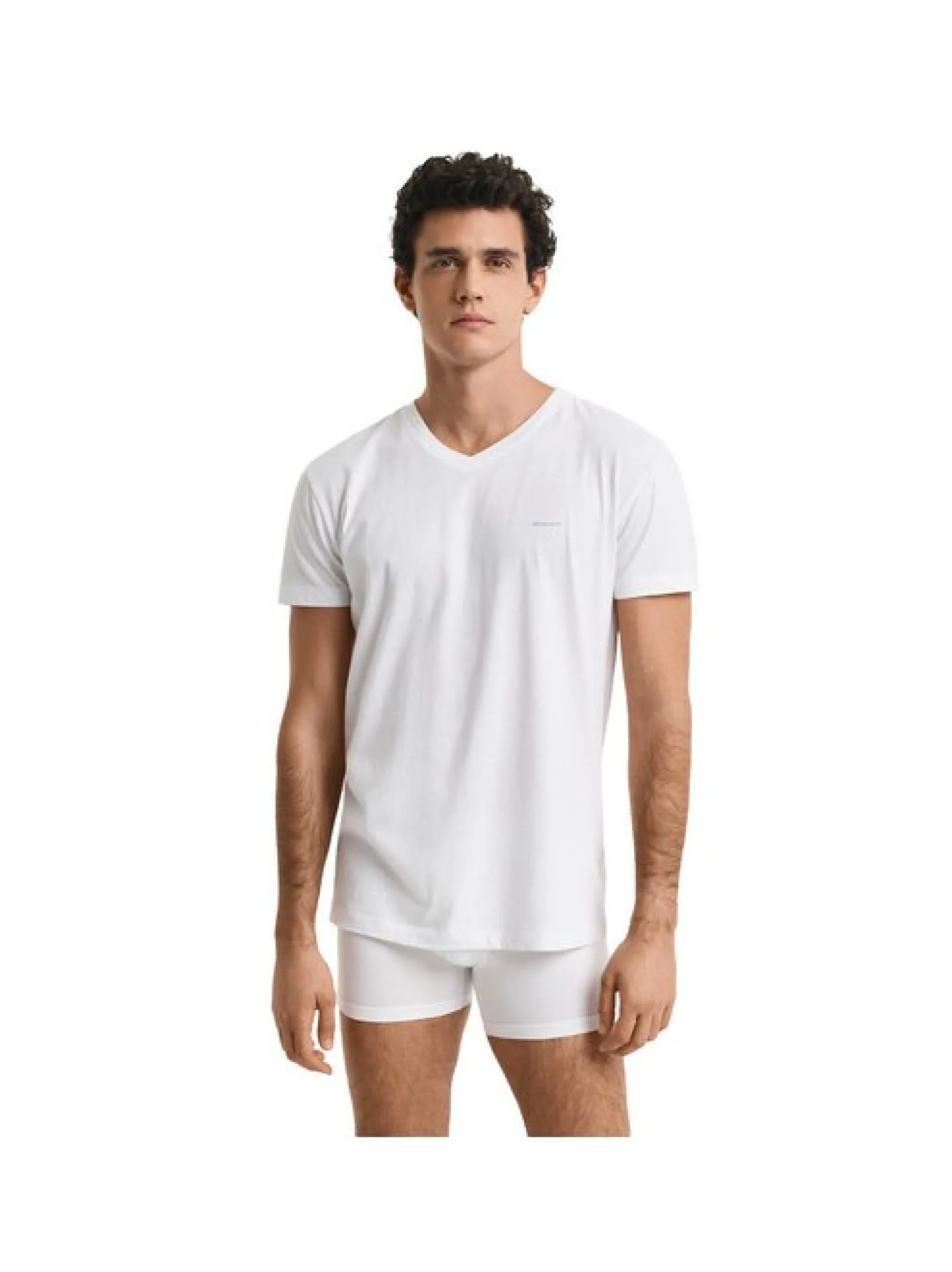 Gant Herren T-Shirt 4er Pack in weiß - Ärmel: kurzarm