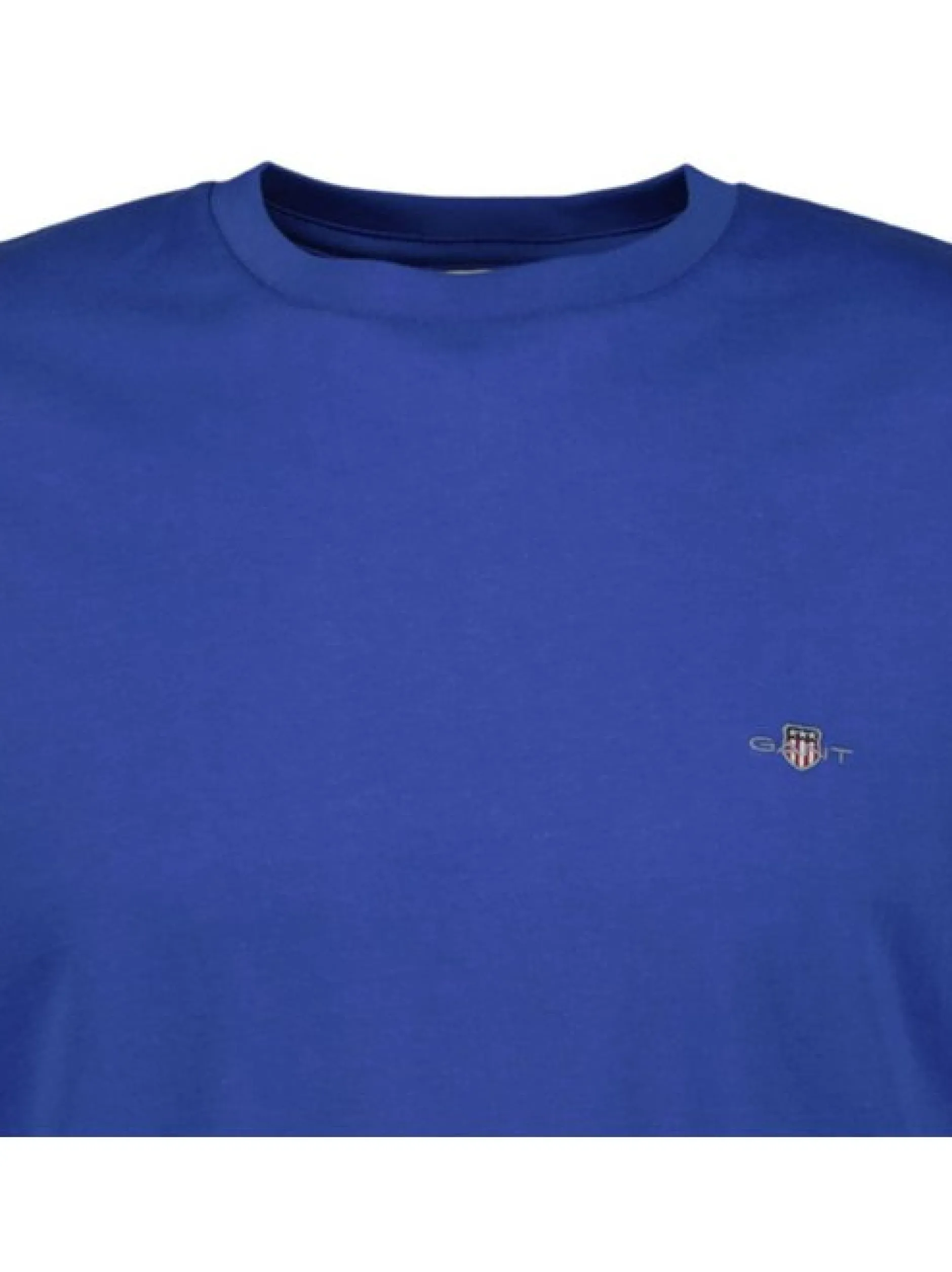 Gant Herren T-Shirt in blau - Ausschnitt: Rundhals