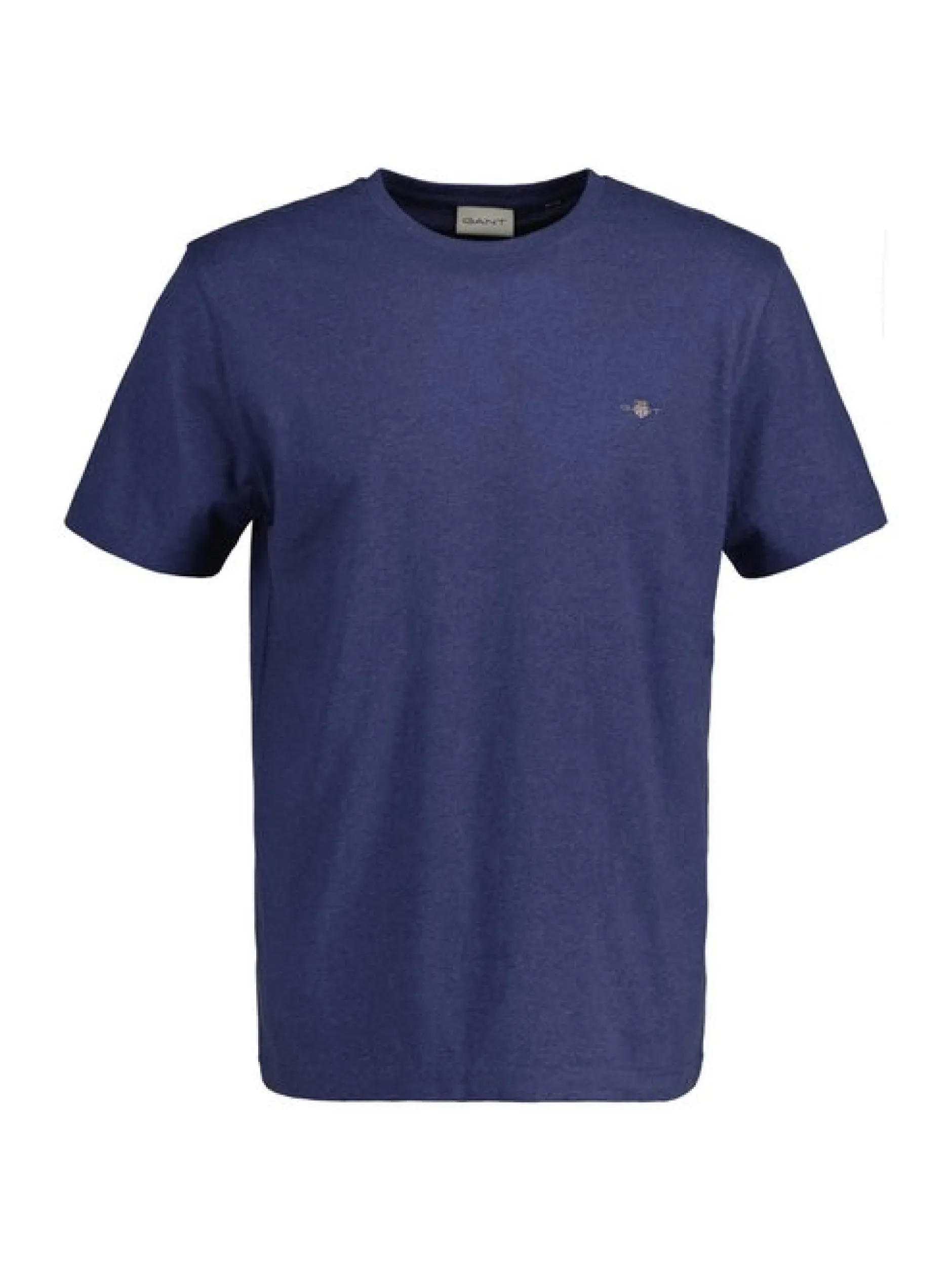 Gant Herren T-Shirt in denim - Ausschnitt: Rundhals