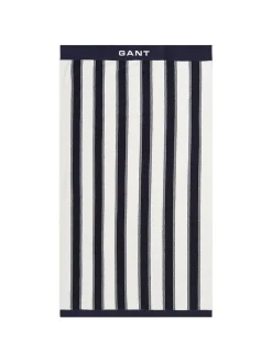 Gant Unisex Strandtuch in marine weiß