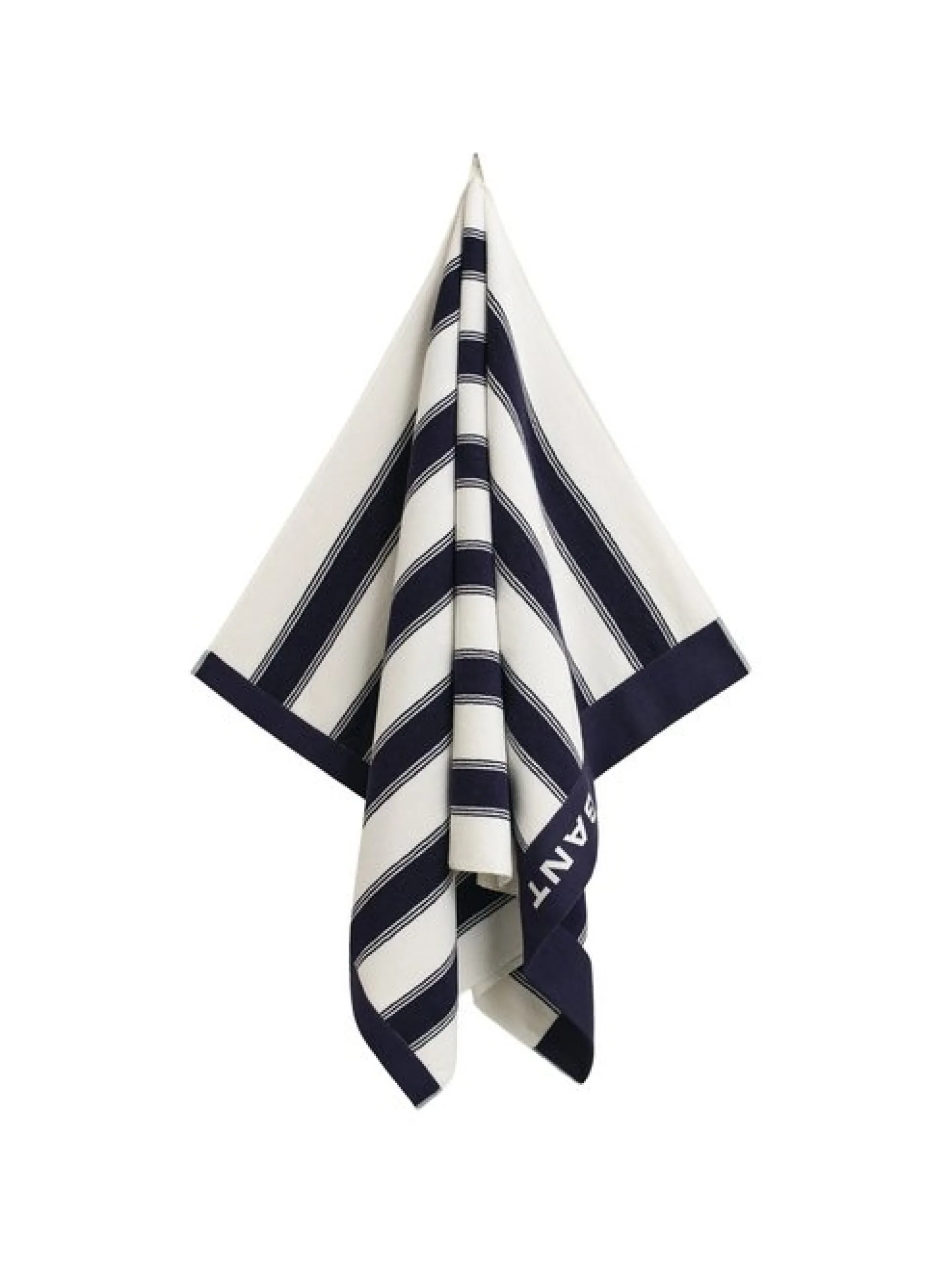 Gant Unisex Strandtuch in marine weiß