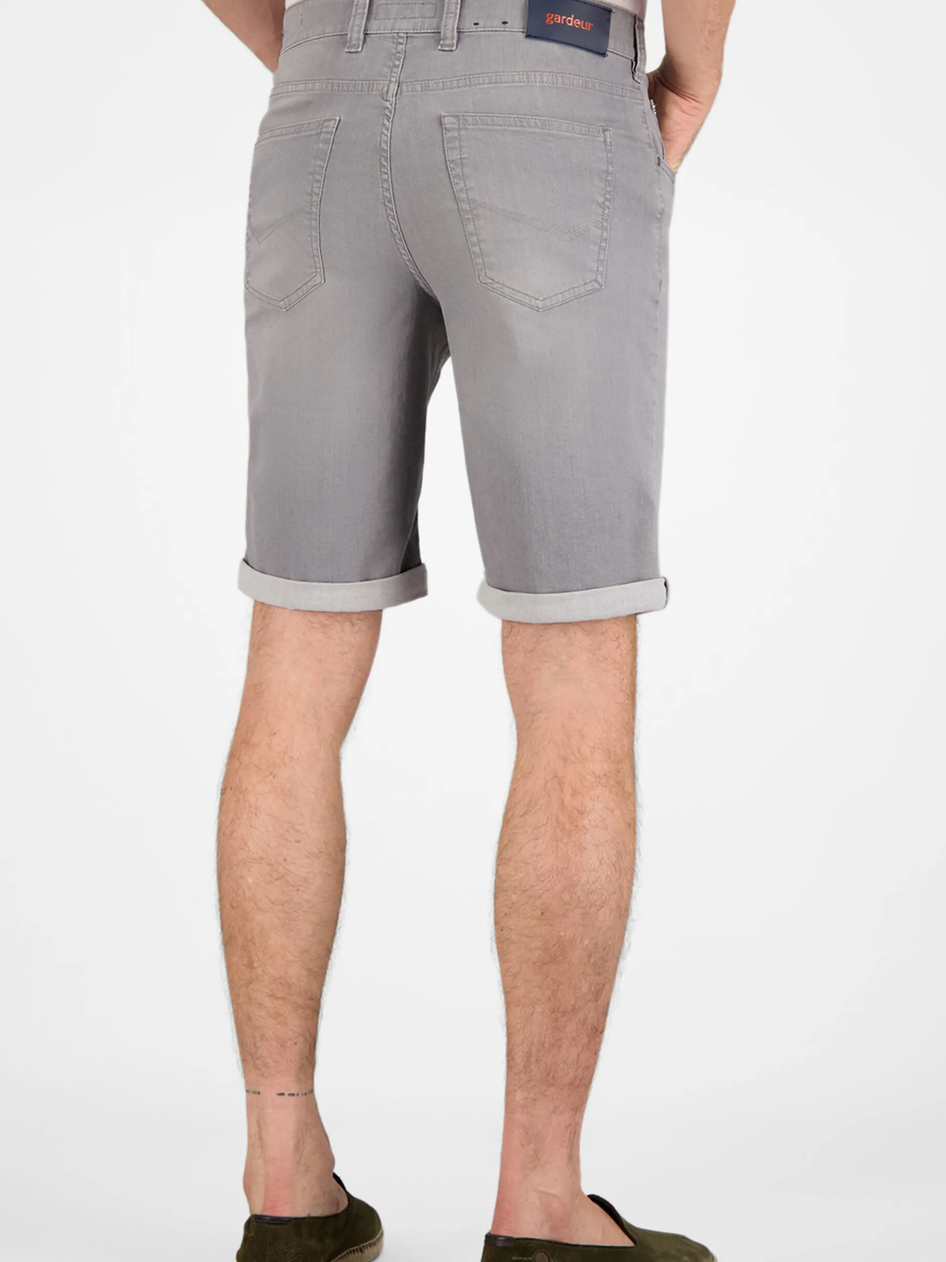 Gardeur Herren Shorts - JOHN in anthrazit - Länge: kurz