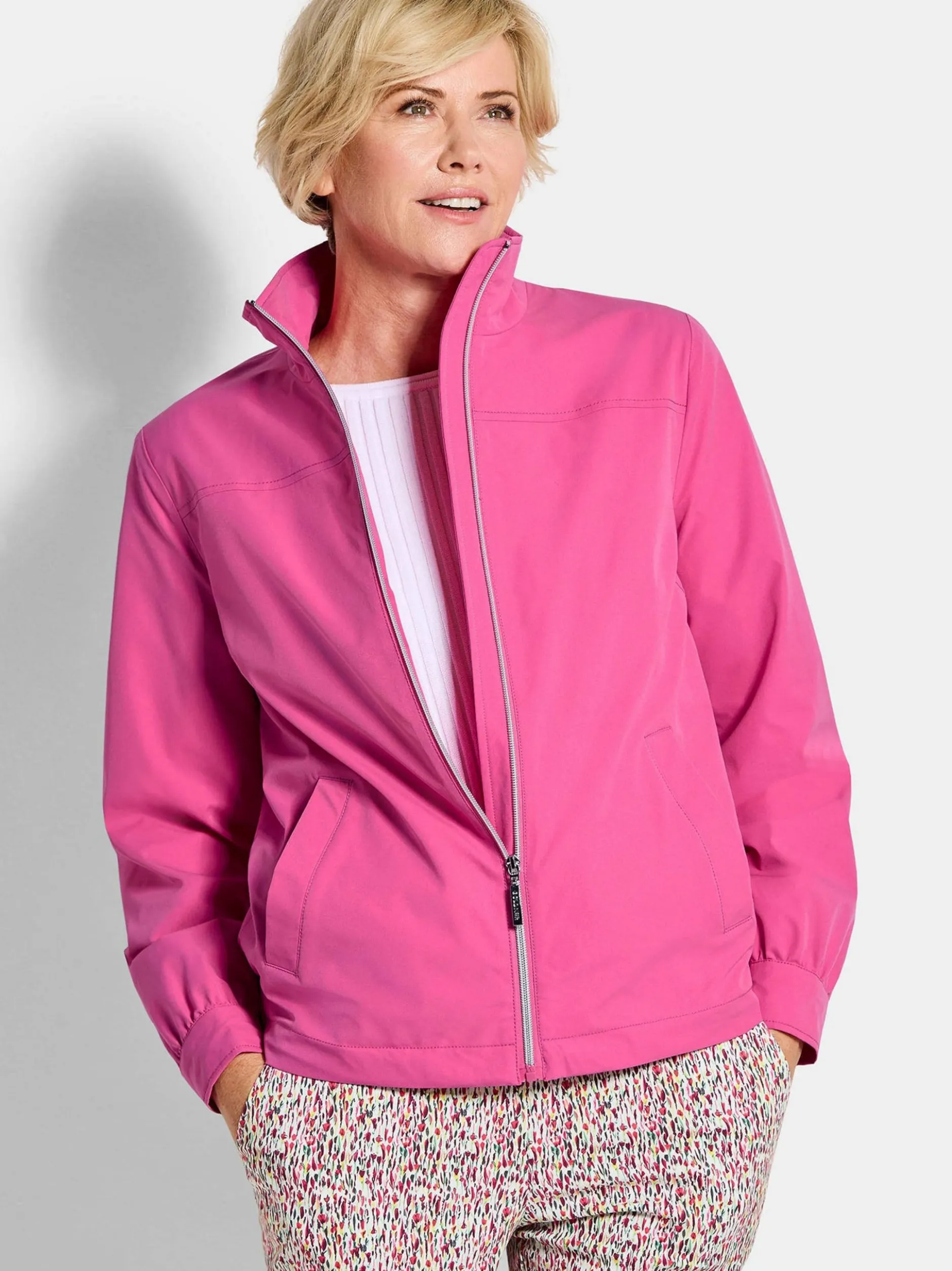 Goldner Damen Übergangsjacken - Kurzgröße in pink