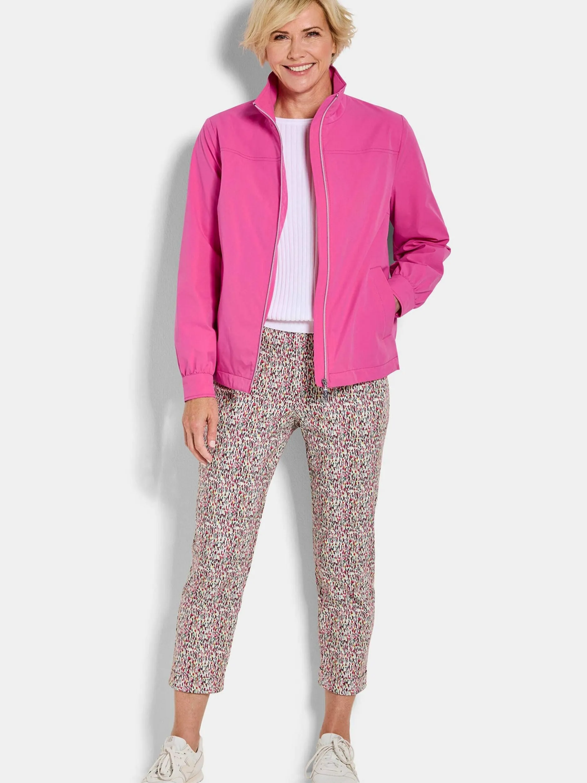 Goldner Damen Übergangsjacken - Kurzgröße in pink