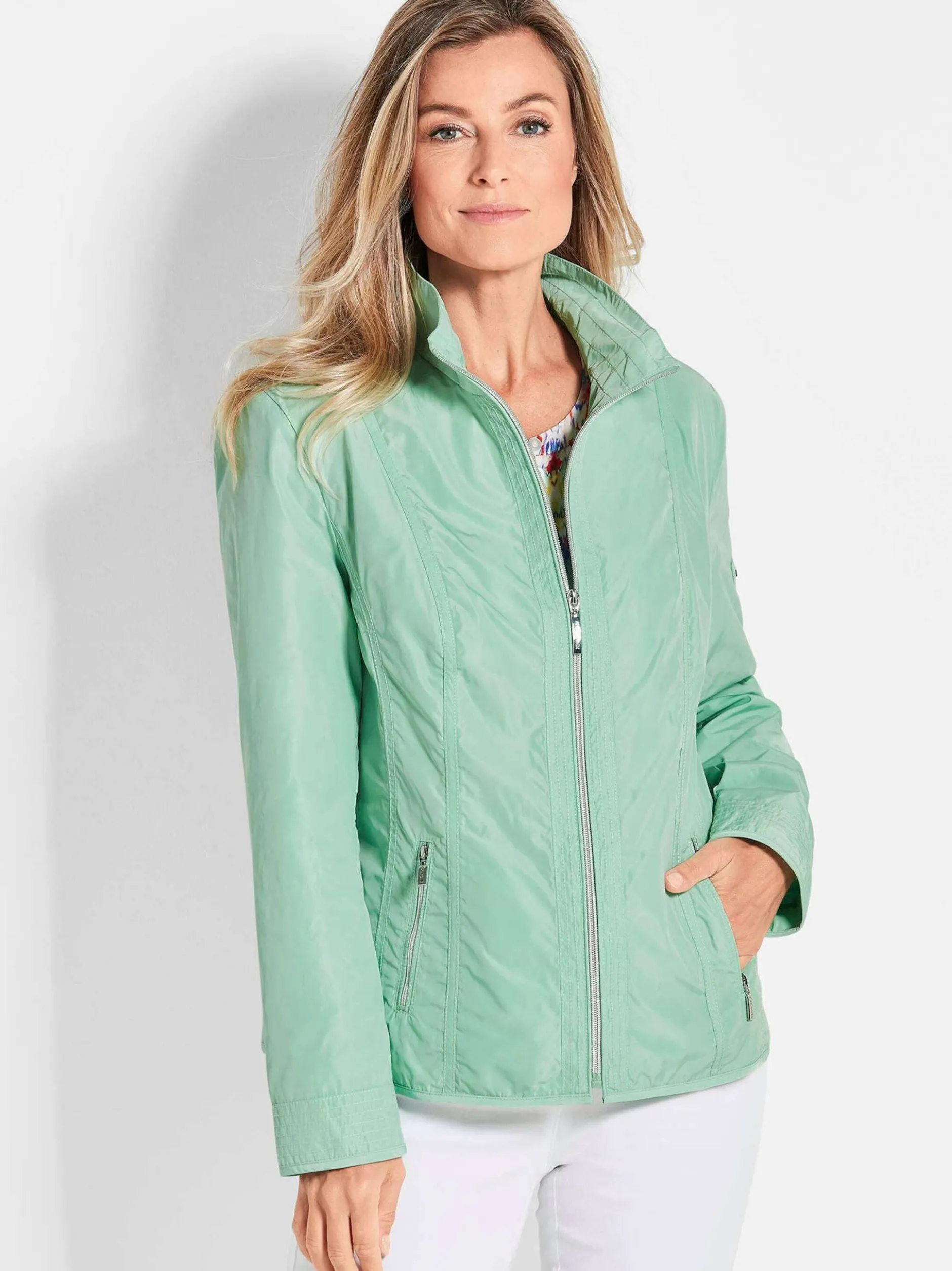 Goldner Damen Übergangsjacken in mint