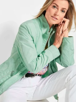 Goldner Damen Übergangsjacken in mint