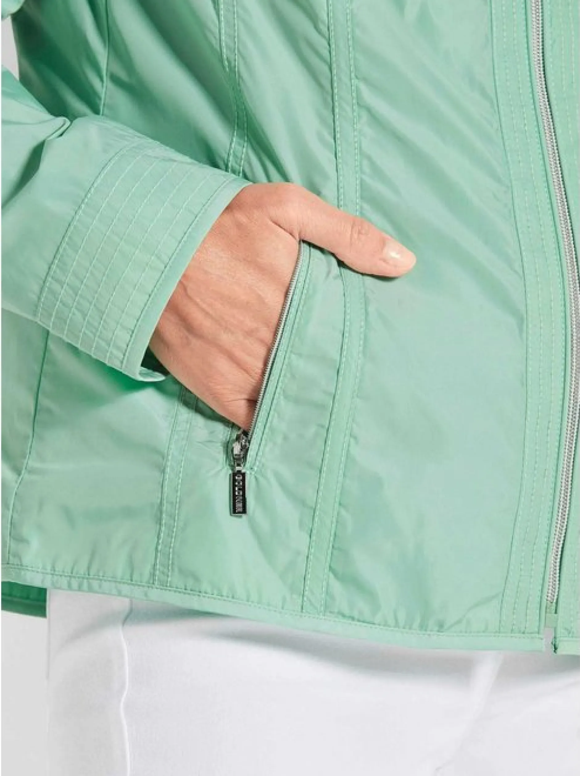Goldner Damen Übergangsjacken in mint