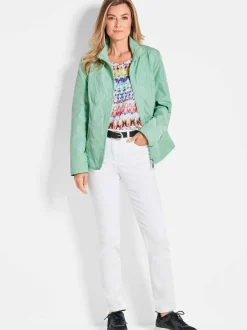 Goldner Damen Übergangsjacken in mint