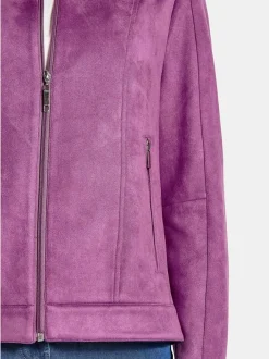 Goldner Damen Übergangsjacken in aubergine